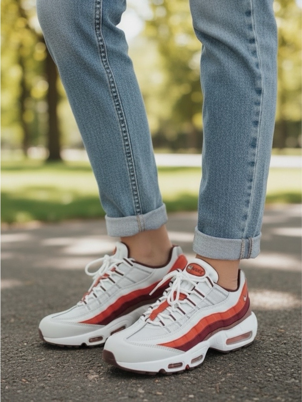 NIKE AIR MAX 95 Recraft Women's SZ 8 US NWOB,RUNNING & GYM SNEAKERS AUTHENTIC
